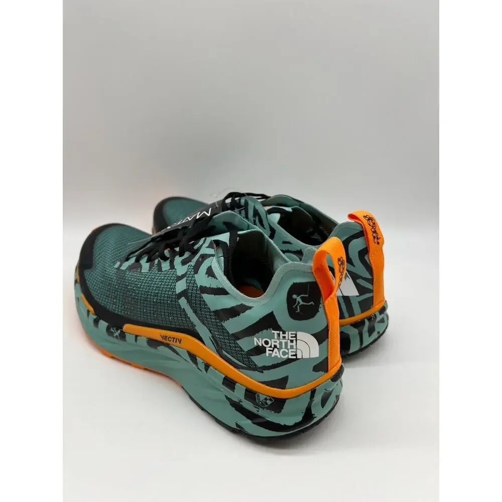 The North Face Men's VECTIV Enduris II x Elvira Trail Shoes Wasabi Orange Sz 7.5